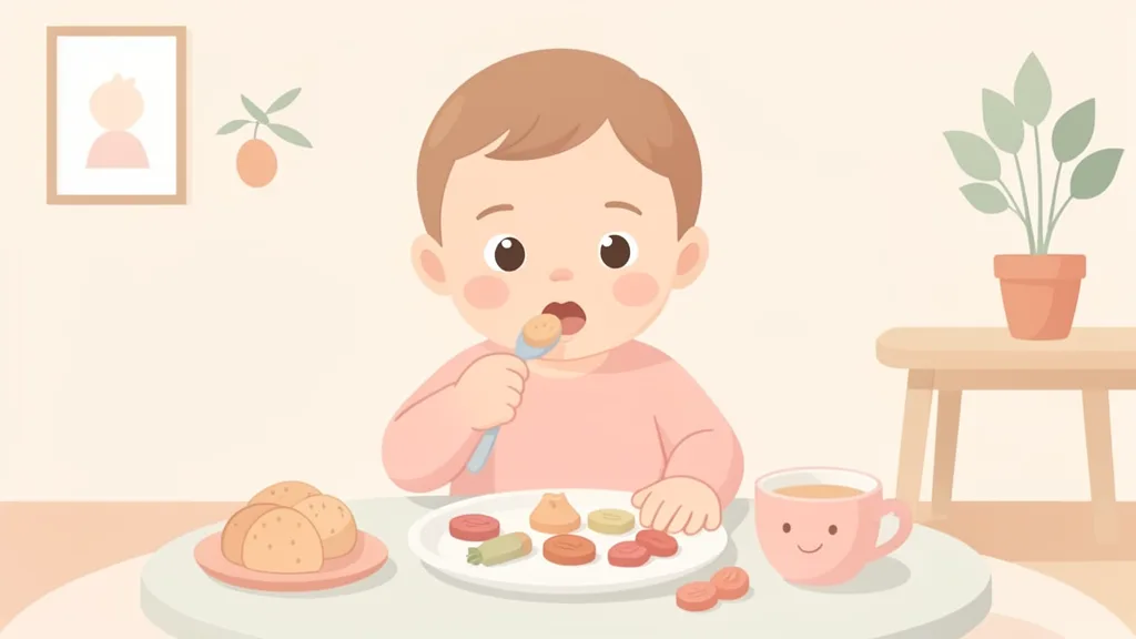 Thực đơn ăn dặm cho bé 10-12 tháng: Chuẩn bị tự ăn